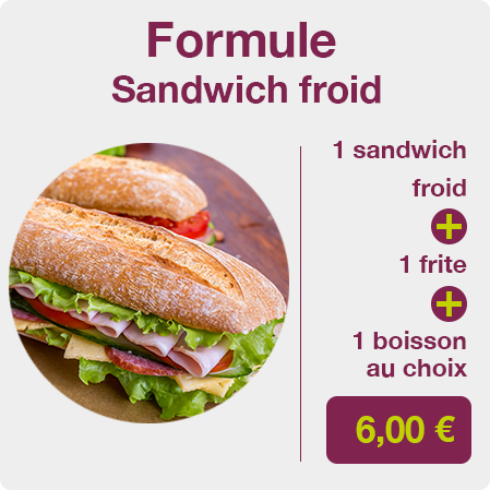 formule sandwich froid